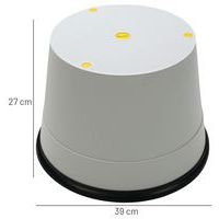 Marchepied mobile polypropylène - 1 marche Gris - Image 4