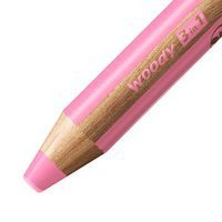Crayon multi-talents STABILO woody 3in1 rose - Image 2