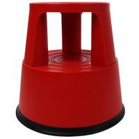 Marchepied mobile polypropylène - 2 marches Rouge - Image 5