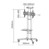 Support mobile PLASMA-M1700E pour écran jusqu'à 70" - NewStar - Image 8