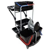 Chariot de nettoyage avec porte-sac - 4 seaux et 1 presse - Image 8
