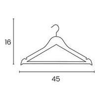 Lot de 25 cintres en bois avec barre de pantalon Hêtre - Image 4