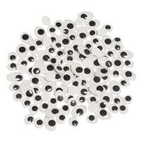 150 yeux mobiles adhésifs ovales tailles assorties - Image principale