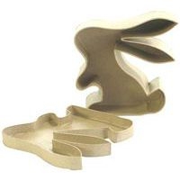 Boite Lapin papier maché à décorer - Image 2