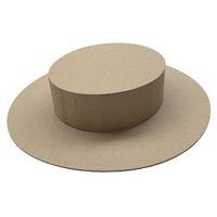Chapeau canotier kraft à décorer - Image principale