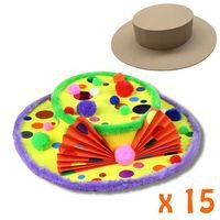 Chapeau canotier kraft à décorer - Image 3