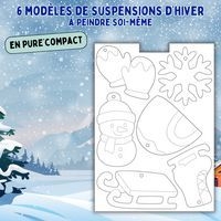 Lot de 36 suspensions Hiver à décorer - Image 2