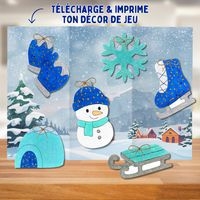 Lot de 36 suspensions Hiver à décorer - Image 3