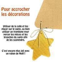 Sapin kraft à décorer 2 m (inclus 24 stickers) - Image 5
