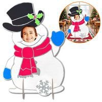 Photobooth Bonhomme de Neige en carton à décorer 1,12 m - Image 3