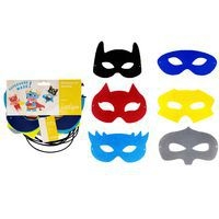 Set 12 masques feutrines à décorer 18x10cm - Image principale