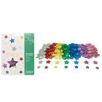 Lot de 500 formes étoiles en mousse pailletée adhésives - Image principale