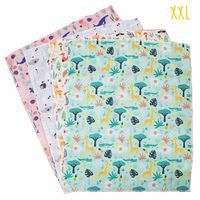 Coupon tissu 45,5x55 imprimés animaux (lot de 4) - Image principale