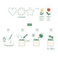 Set de 100 formes de papier à décorer et à planter - Image 2