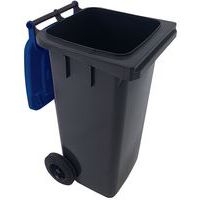 Conteneur mobile tri des déchets - 120 L - Bleu - Manutan - Image 3