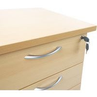 Caisson hauteur bureau Quatuor profondeur 60 cm Hêtre/alu Hêtre - Image 9