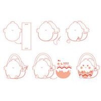 Lot de 5 sacs poussin en feutrine à coudre - Image 7