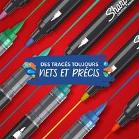 Pochette 12 markers pointe pinceau couleurs assorties - Image 7