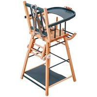 Chaise haute traditionnelle MARCEL transformable Hybride Gris - Image 4