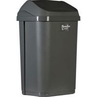 Poubelle à couvercle basculant 50L - Gris - Image principale