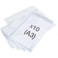 Pochette enveloppe à pression A3 incolore (lot de 10) - Image principale