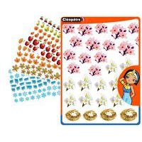 Pochette 12 planches de gommettes 4 saisons - Image principale