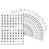 Lot de 3200 gommettes chiffres et calcul - Image principale