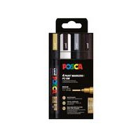 Pochette 4 marqueurs PC5M - POSCA Noël - Image principale