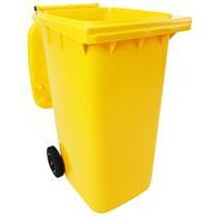 Poubelle Full Color - 240 L - Jaune - Manutan - Image 9