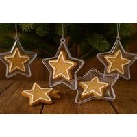 Etoile plastique 10,5 cm (lot de 6) - Image 3