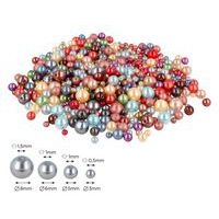 Boite de 300g de perles de verre nacrées 4 dia 3, 5, 6, 8 mm - Image 2