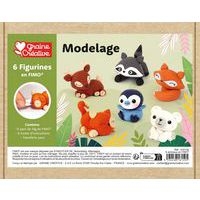 Atelier 6 animaux à modeler pâte polymère - Image principale