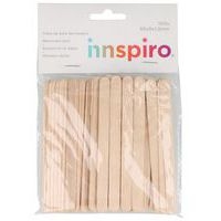 Sachet 100 bâtonnets bois naturel 93 x 9 x 1,5 mm - Image principale