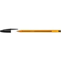 Stylo bille Bic Cristal orange nouvelle pointe fine  - noir - Image principale