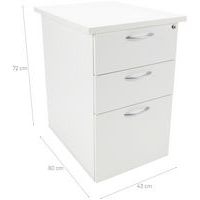 Caisson hauteur bureau quatuor profondeur 60 cm - Manutan Expert - Image 2