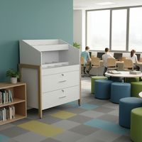 Meuble CD/DVD Ellipse structure hêtre massif - Manutan Expert - Image 3