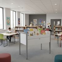 Bac multimédia Ellipse structure métal sans roulettes - Image 3