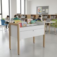 Bac multimédia Ellipse structure bois sans roulettes - Image 2