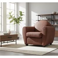 Fauteuil West enduit PVC non feu brun - Image 4