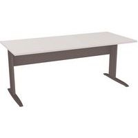 Table en pied L avec carter L180 cm - Idol - Eol - Image principale