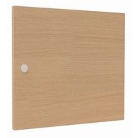 Porte 1 case avec serrure à clé sans fente chêne clair - Image principale