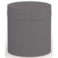 Pouf sur vérins de réglage diamètre 40xH43 cm gris orage - Image principale