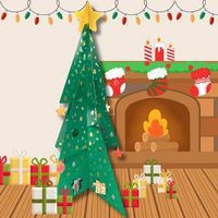 Sapin à décorer-peindre-colorier - Image 3