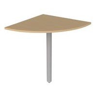 Tablette de consultation Ellipse 90° panneau mélaminé - Manutan Expert - Image principale