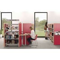 Tablette de consultation Ellipse 90° panneau mélaminé - Manutan Expert - Image 2