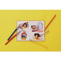 Pochette 6 stylos roller encre gel vive et mate assorties - Image 2