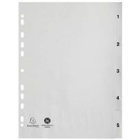 Lot de 20 Intercalaires imprimés numériques pp gris 5 positions - a4 - Image principale