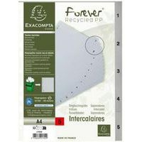 Lot de 20 Intercalaires imprimés numériques pp gris 5 positions - a4 - Image 2