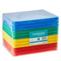 Mini plateau en plastique résistant - Lot de 12 assortis - Classmates - Image 2