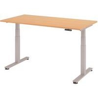 Bureau électrique mémoire 160 x 80 cm Hêtre - Image principale